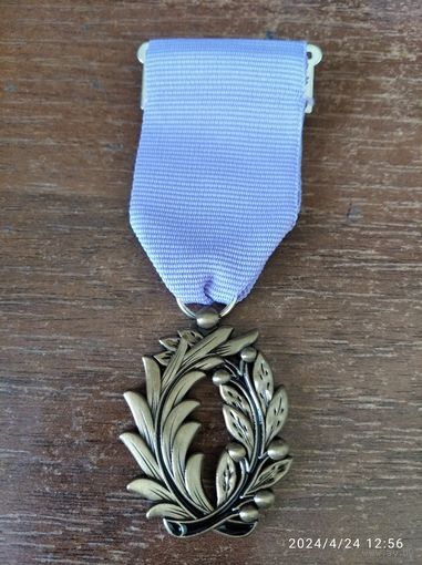 Орден Академических Пальм офицер академии 1941-1955 г.г. - иностранная награда реплика