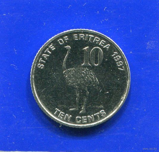 Эритрея 10 центов 1997 UNC