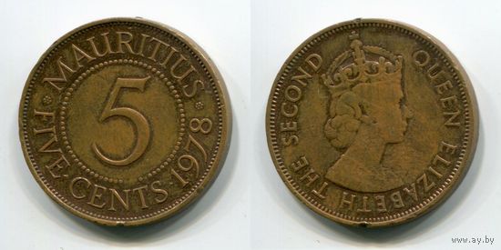 Маврикий. 5 центов (1978)
