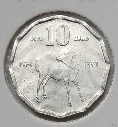 Сомали 10 центов 1976 г. В холдере