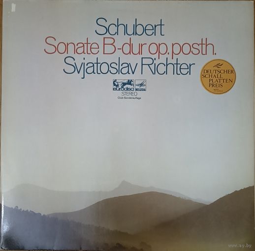 Schubert, Svjatoslav Richter – Sonate B-dur Op. Posth.