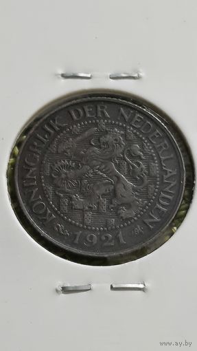 Нидерланды 1 цент 1921 г