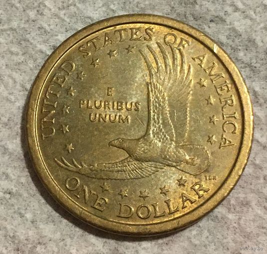 1 доллар США 2000 год Сакагавея Парящий орел с рубля!