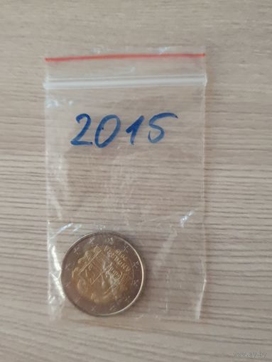 Андорра 2015 год 2 евро. UNC