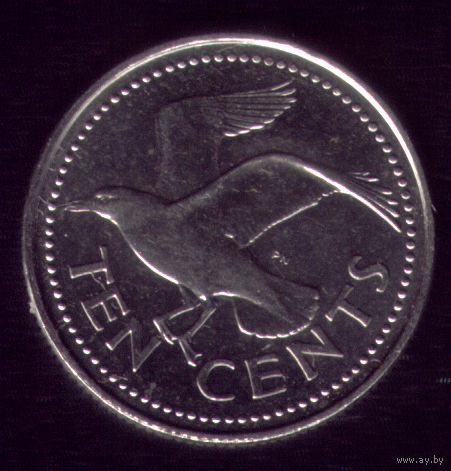 10 центов 2003 год Барбадос