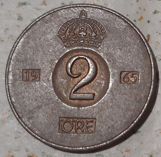 Швеция 2 эре, 1965 (14-7-1)