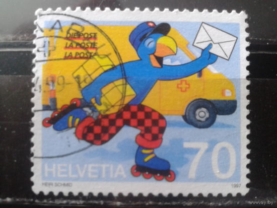 Швейцария 1997 Почта, почтовый автомобиль