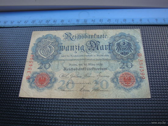 Германия 20 марок 1906