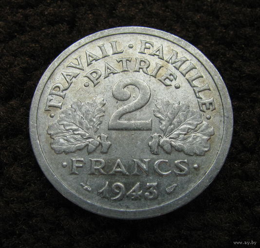 Франция 2 франк 1943 (2)