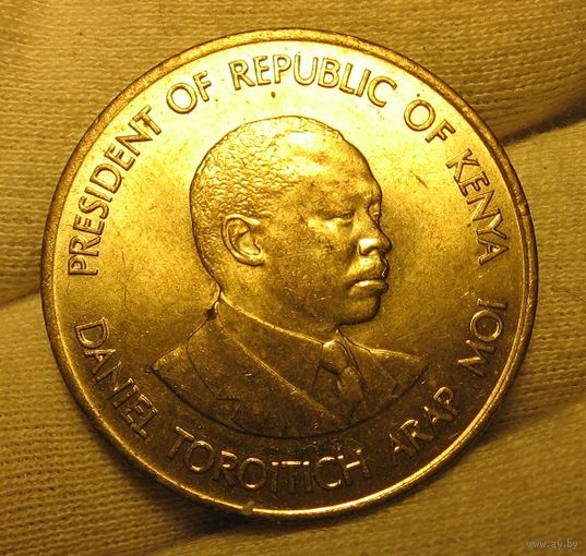 Кения 10 центов 1989 UNC