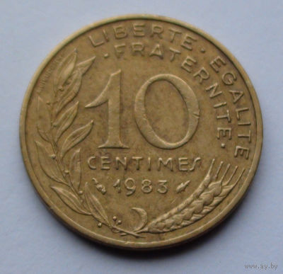 Франция 10 сантимов. 1983