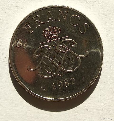 Монако 2 франка, 1982 5-5-7