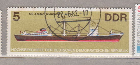 Флот корабли ГДР 1982 год лот  1004