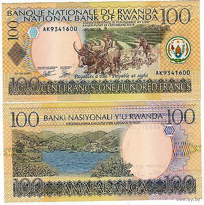 Руанда 100 франков образца 2003 года UNC p29b