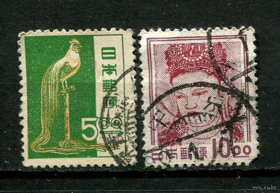 Япония - 1951 - Фауна, флора и национальные сокровища - [Mi. 548-549] - полная серия - 2 марки. Гашеные.  (Лот 28BQ)