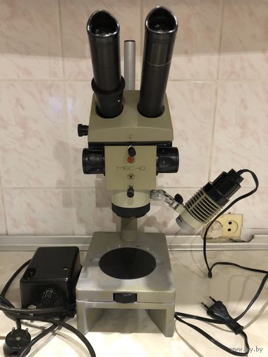 Микроскоп МБС-10 СССР стереоскопический бинокулярный читаем описание