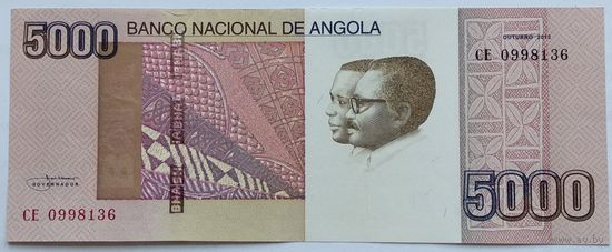 Ангола 5000 Кванза 2012, XF+, 677