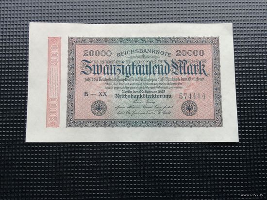 Германия  20000  марок 1923