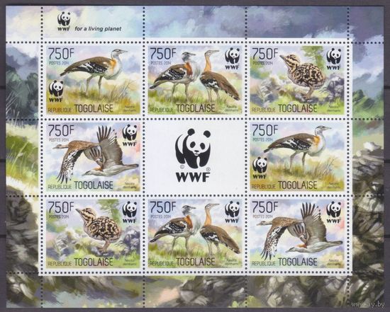 2014 Того 5863-5866KL WWF / Птицы 24,00 евро