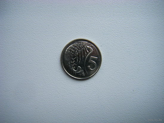 Каймановы острова 5 центов 1992г.