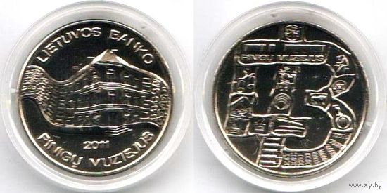 Сувенирная монета Банка Литвы (PROOF, в капсуле)