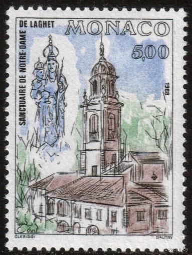 1988 Монако 1868 Христианство, Церковь, Нотр-Дам де Лаге 2,00 евро