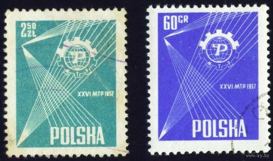 Познаньская международная ярмарка Польша 1957 год серия из 2-х марок