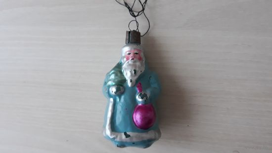 Дед Мороз елочная новогодняя игрушка - замечательное новогоднее украшение на елку в стиле ретро