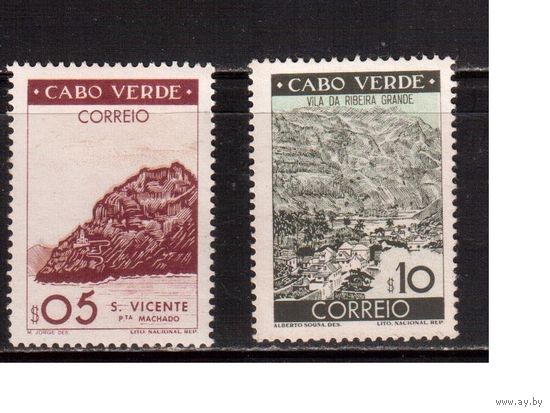 Кабо-Верде-1948(Мих.260-261), *  , Португальские Колонии,  Стандарт,