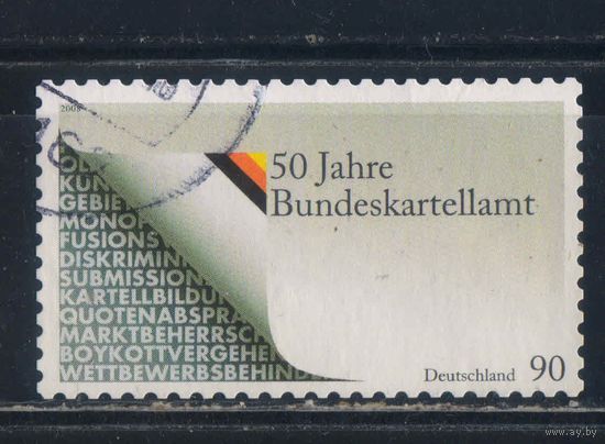 Германия 2008 50 летие Федерального антимонопольного ведомства Самоклей #2655