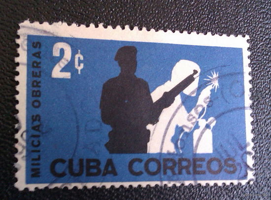 19ХХ Куба    марка   2  сентаво