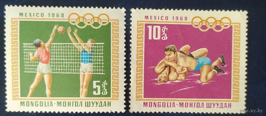 Монголия 1968 олимпиада Мехико 2 из 8.