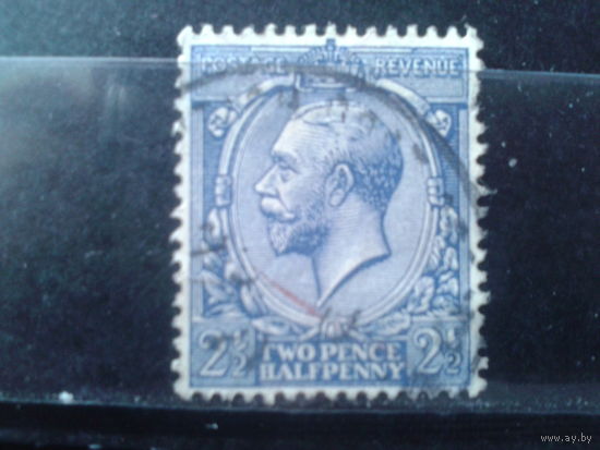 Англия 1912 Король Георг 5  2,5 пенса Михель-2,0 евро гаш