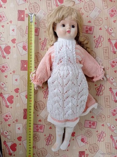 Фарфоровая кукла. Большая фарфоровая кукла -  47 см.  Есть еще много в моих лотах!