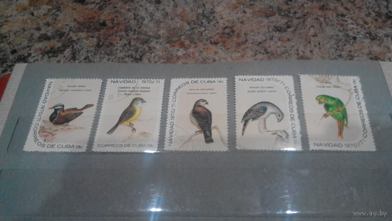 Марки Куба фауна птицы