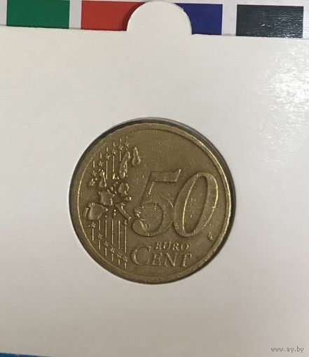 Германия 50 евроцентов 2002 A в холдере