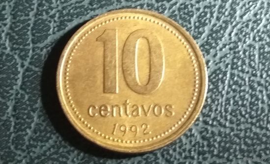 10 сентаво 1992. Аргентина.