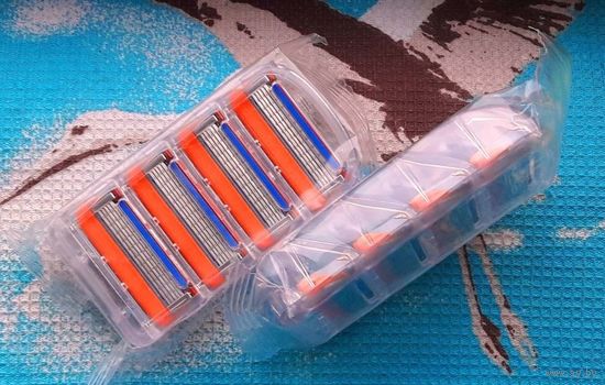 Лезвия (кассеты) для бритвы Gillette Fusion (Фьюжен). Новогодняя ликвидация!