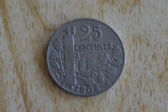 Франция 25 сантимов 1905