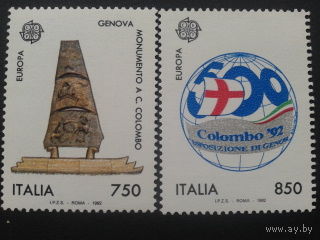 Италия 1992 Европа полная 500 лет открытия Америки Михель-5,0 евро
