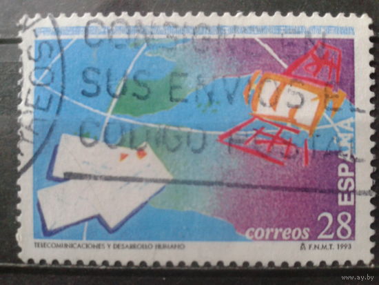 Испания 1993 Карта, почта