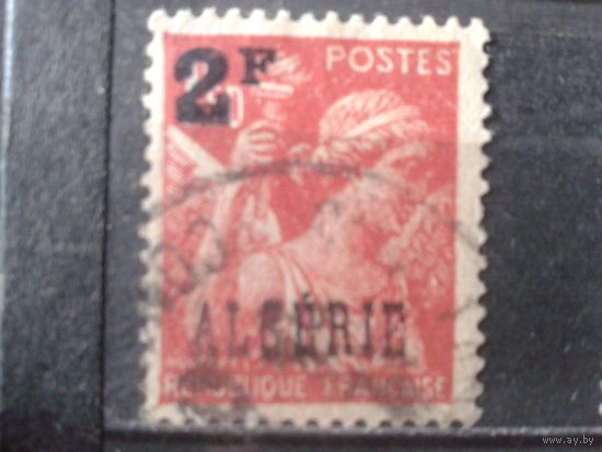 Алжир колония Франции 1945 Стандарт, Надпечатка