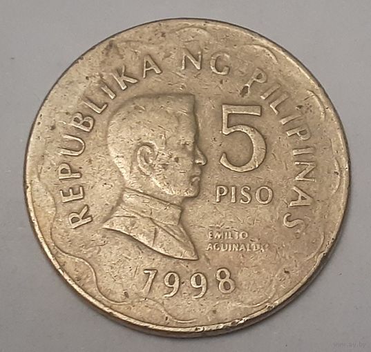 Филиппины 5 писо, 1998 Без отметки (3-11-163)