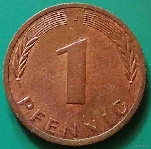 Германия 1 pfennig J 1991