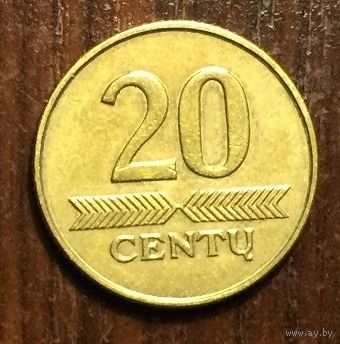 Литва, 20 центов 2008