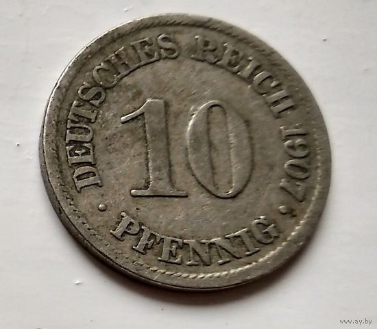 Германия 10 пфеннигов, 1907 A - Берлин 2-1-32