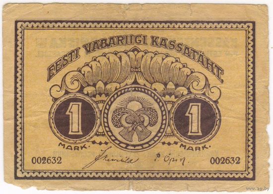 1 марка 1919 года  Эстония