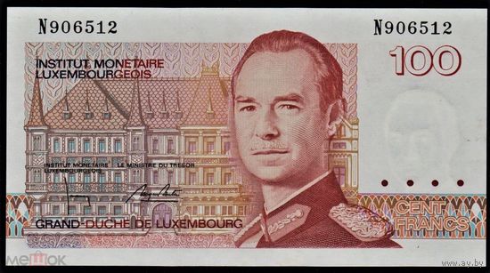 (2) ЛЮКСЕМБУРГ 100 франков 1993 ПРЕСС