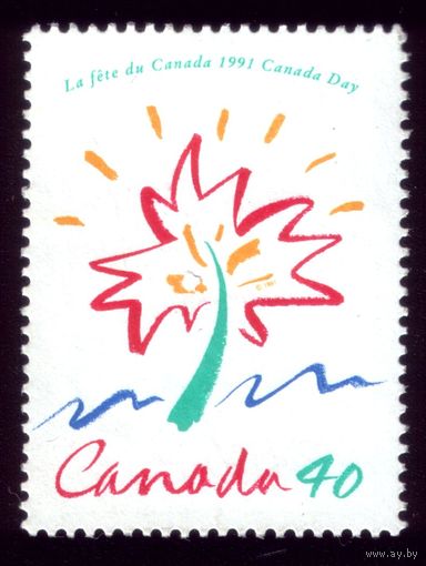 1 марка 1991 год Канада 1232