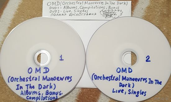 DVD MP3 полная дискография - OMD (Orchestral Manoevres In The Dark) Progressive/ pop/ soft rock, synthpop, alternative electronic - 2 DVD